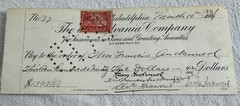 1901 Pennsylvania Company Life Insurance Note paid $1393.42 First National Bank