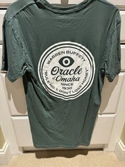 Oracle Of Omaha Warren Buffett Medium Shirt From Berkshire Hathaway 2024 Mtg BRK