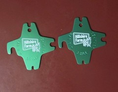 2 Hillshire Farms Metal Bar B Q Grill Scraper